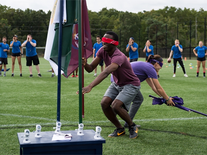 People playing outdoor games