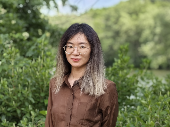 Headshot of Cong Ma, Ph.D., outside