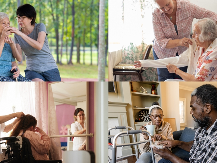 Four examples of caregiving 