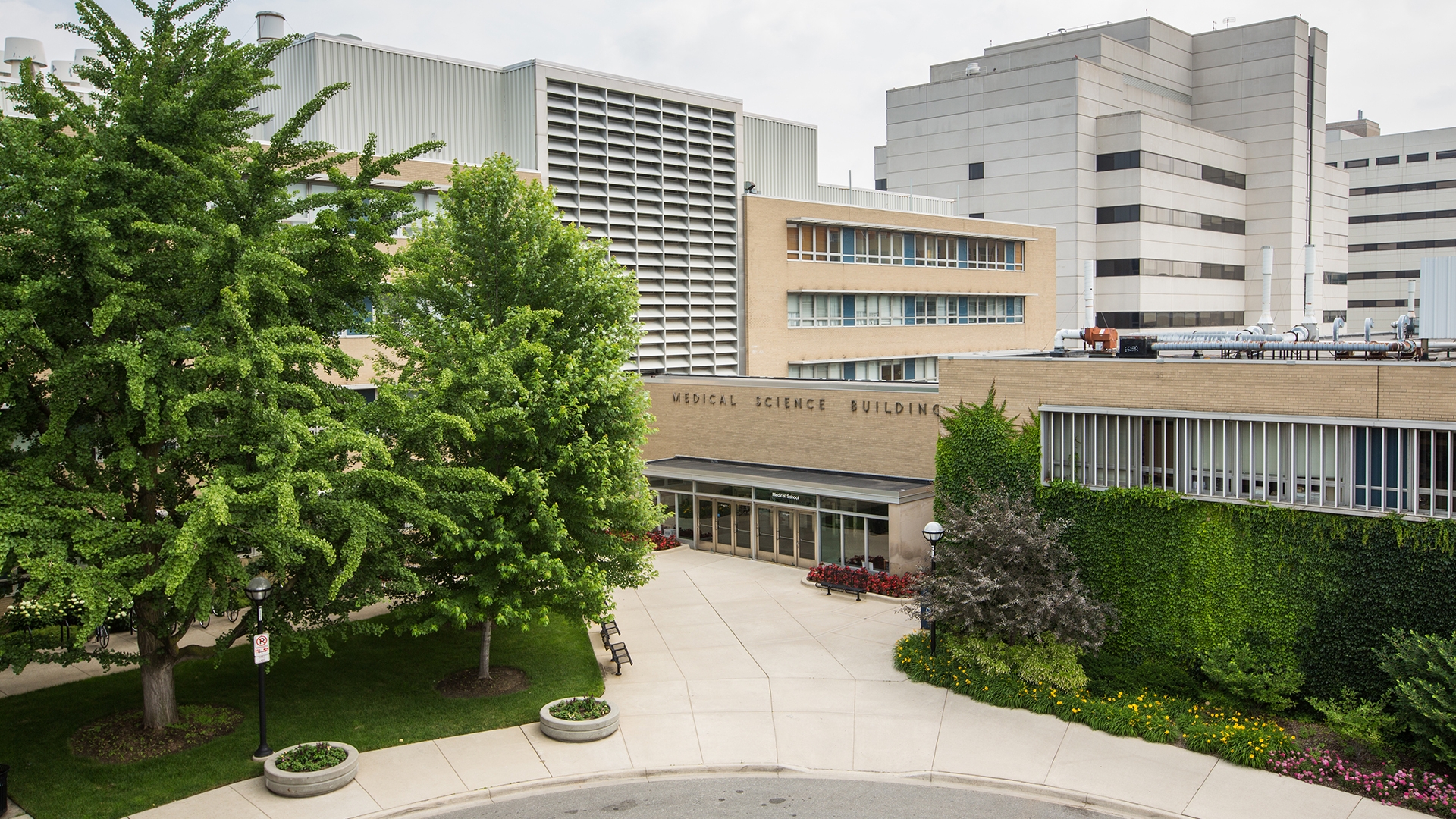 aerial view of the Medical Science Building