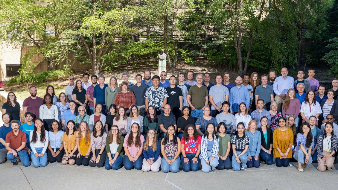 full group photo of the biochem department