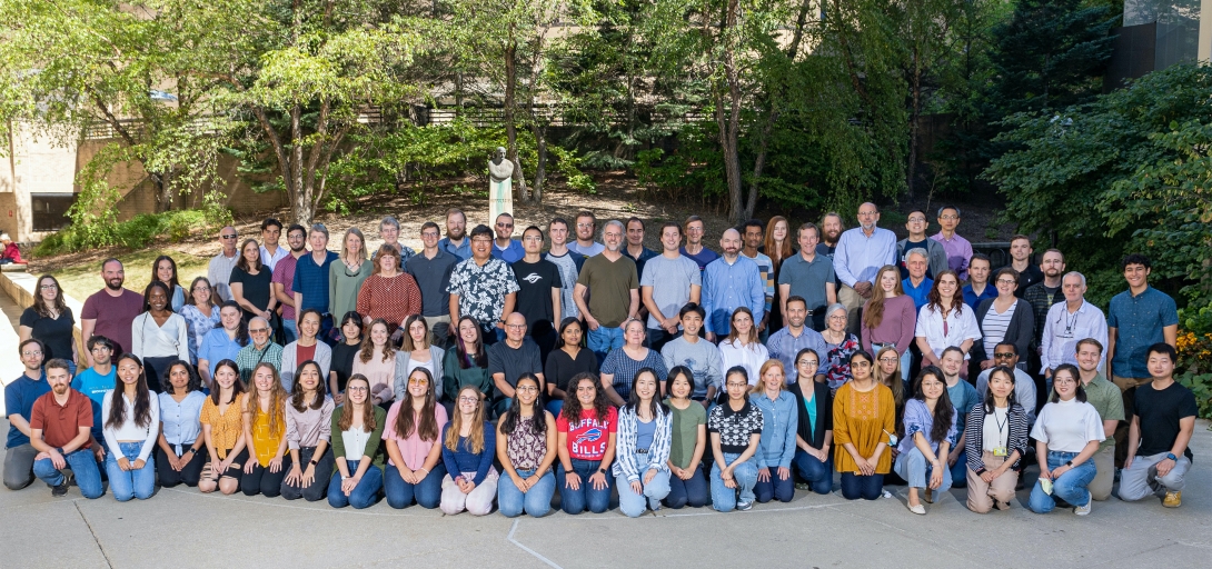 full group photo of the biochem department