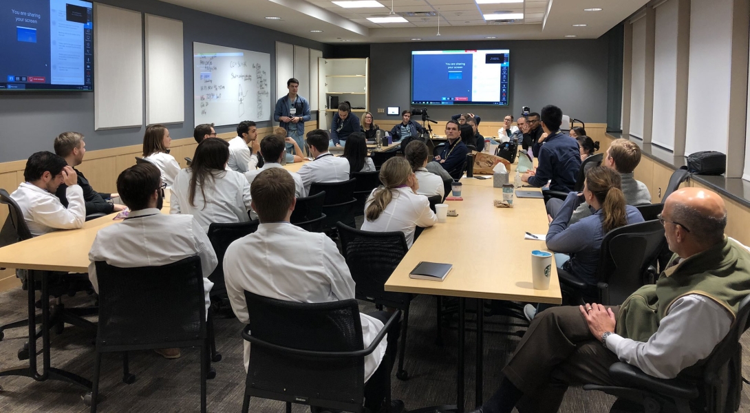 Internal Medicine learners sit in a classroom